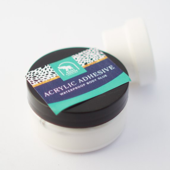 Half ounce Cream Acrylic Adhesive Henna Caravan