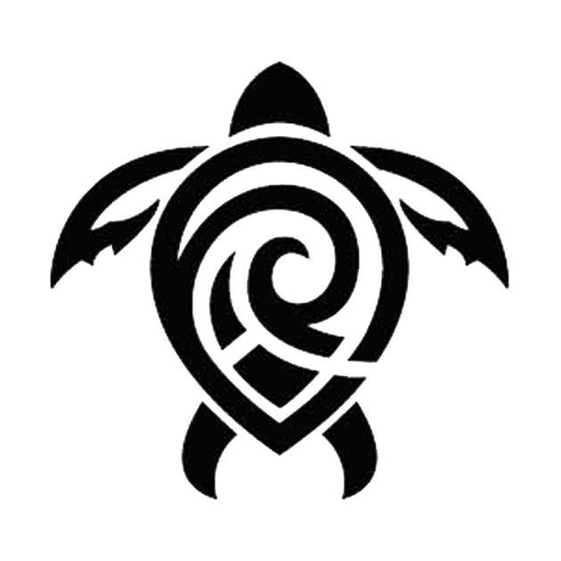 Turtle, Tribal Honu Glitter Tattoo Stencil Henna Caravan