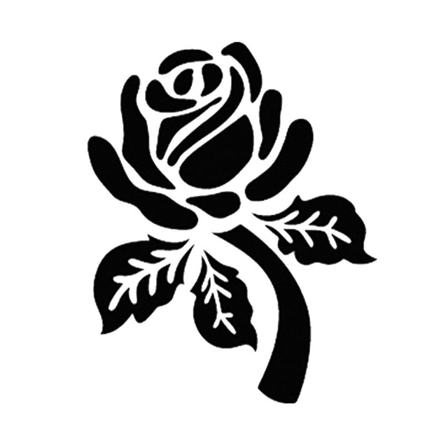 Long Stem Rose, large  Glitter Tattoo Stencil – Henna Caravan