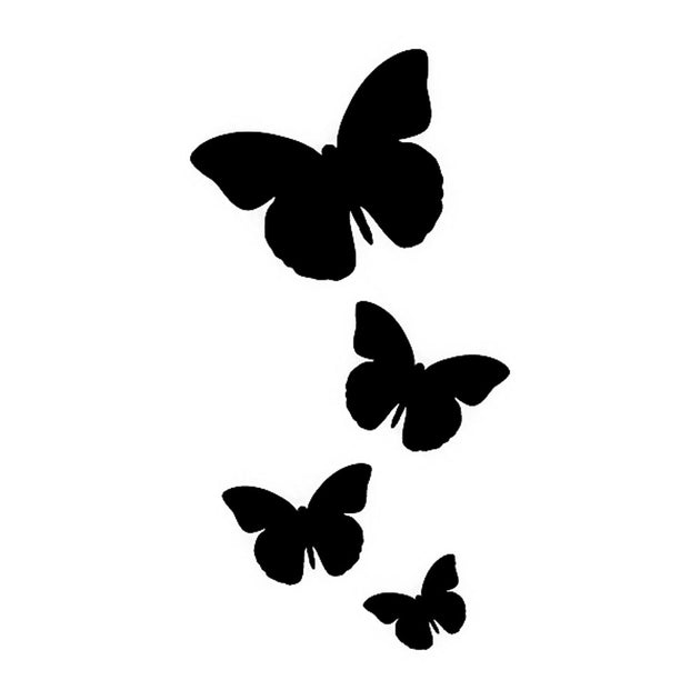 Butterfly Flock, large  Glitter Tattoo Stencil – Henna Caravan
