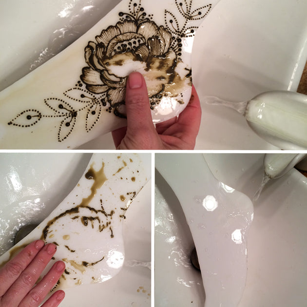 White Acrylic Practice Board Henna Caravan