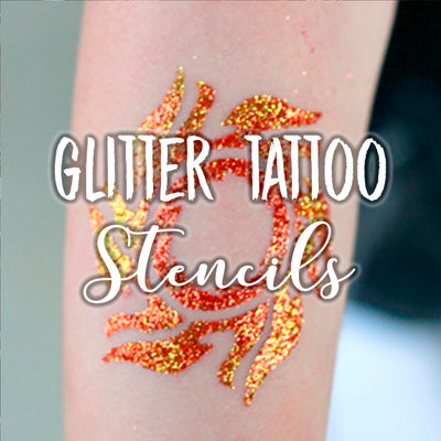 Broken Heart  Glitter Tattoo Stencil – Henna Caravan