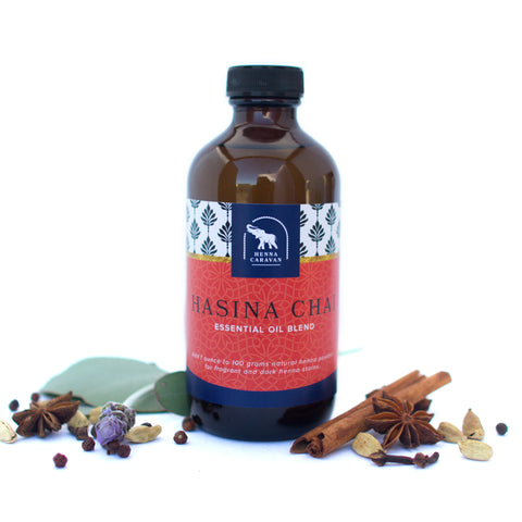8 ounces bulk essential oil for professional henna Hasina Chai blend