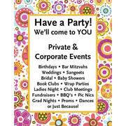 Party in the Garden Laminate Sign Set