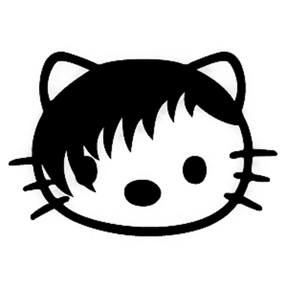 Hello Kitty Emo | Glitter Tattoo Stencil – Henna Caravan, image size:1000x1000