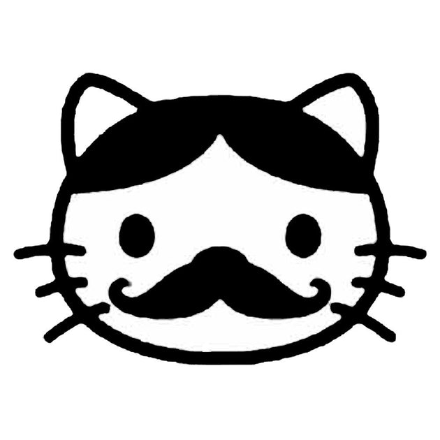 Hello Kitty Moustache | Glitter Tattoo Stencil – Henna Caravan