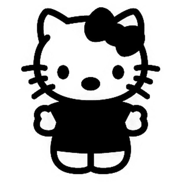 Hello Kitty, Full Body | Glitter Tattoo Stencil – Henna Caravan