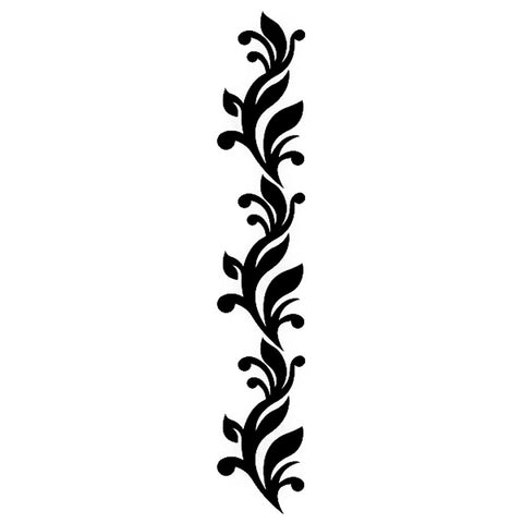 Henna Strip, Vine Buds & Leaves, xlarge