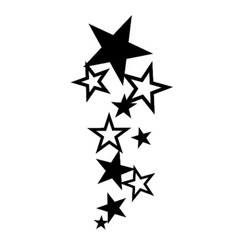 Star Bomb  Glitter Tattoo Stencil – Henna Caravan