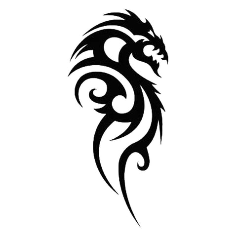 Tribal Dragon  Glitter Tattoo Stencil – Henna Caravan