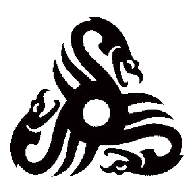 Tribal Dragon  Glitter Tattoo Stencil – Henna Caravan