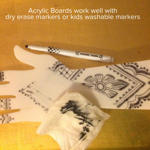 White Acrylic Practice Board