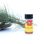 cedar wood essential oil in 2 dram bottle for henna