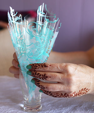 how to fill henna cones